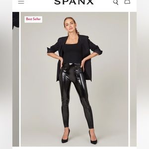 SPANX faux patent leather leggings